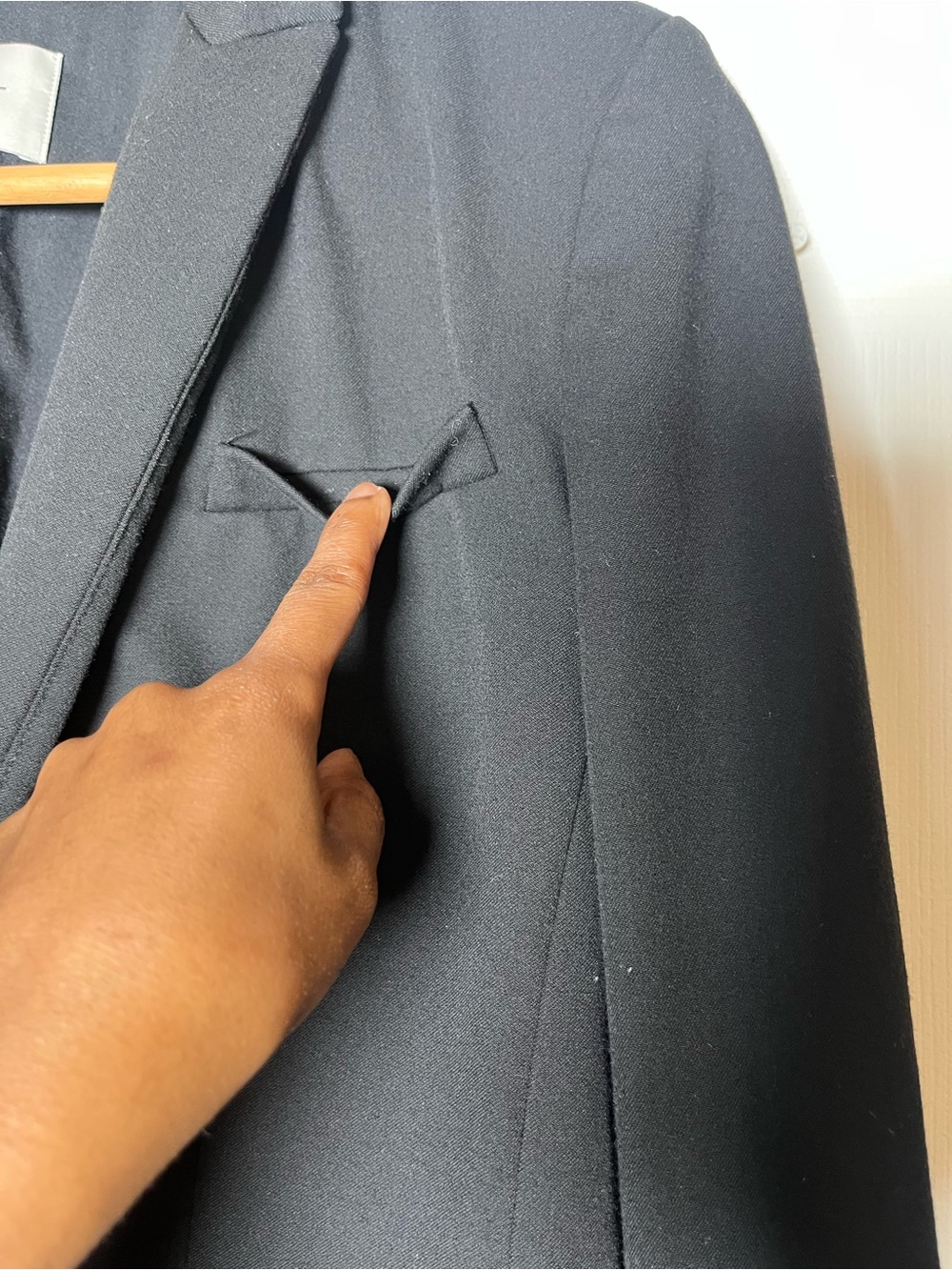 Ann Taylor LOFT Black Classic One-Button Blazer Jacket Size 0 - Picture 6 of 17
